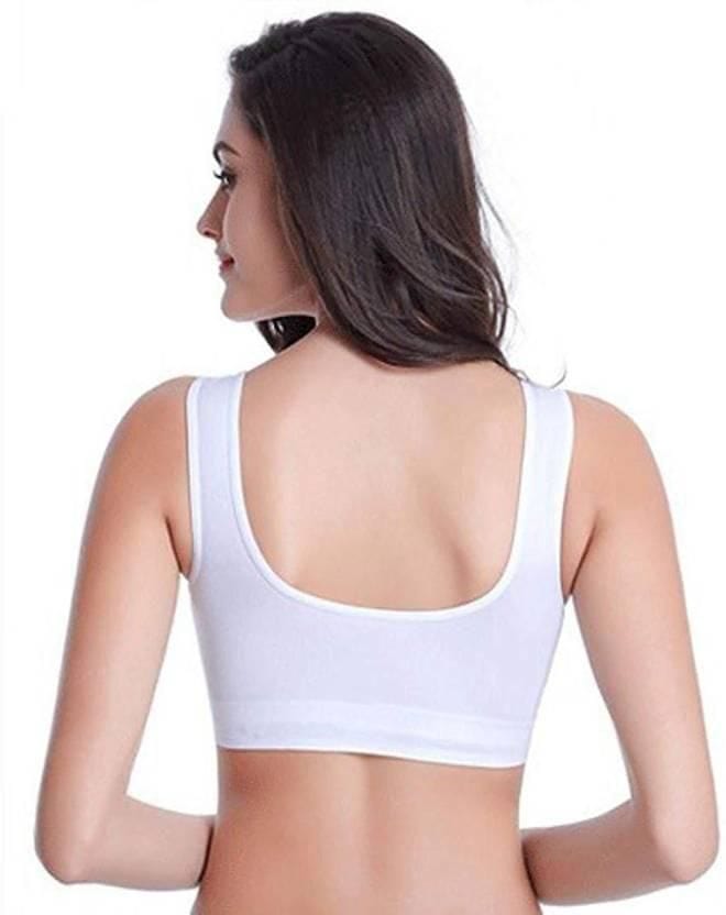 😍COMFORTABLE FRONT CLOSURE STYLISH WOMEN'S COTTON SOLID NON PADDED AIR BRA😍 [🔥BUY 1 GET 2 FREE🔥]