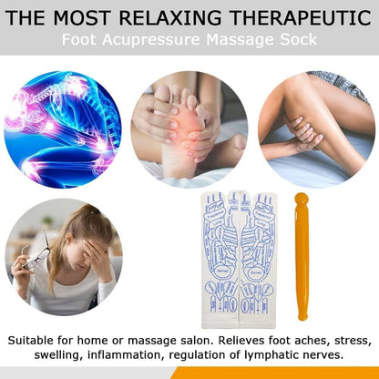 All in One Reflexology Acupressure Socks- 🔥Free Massage Pen🔥