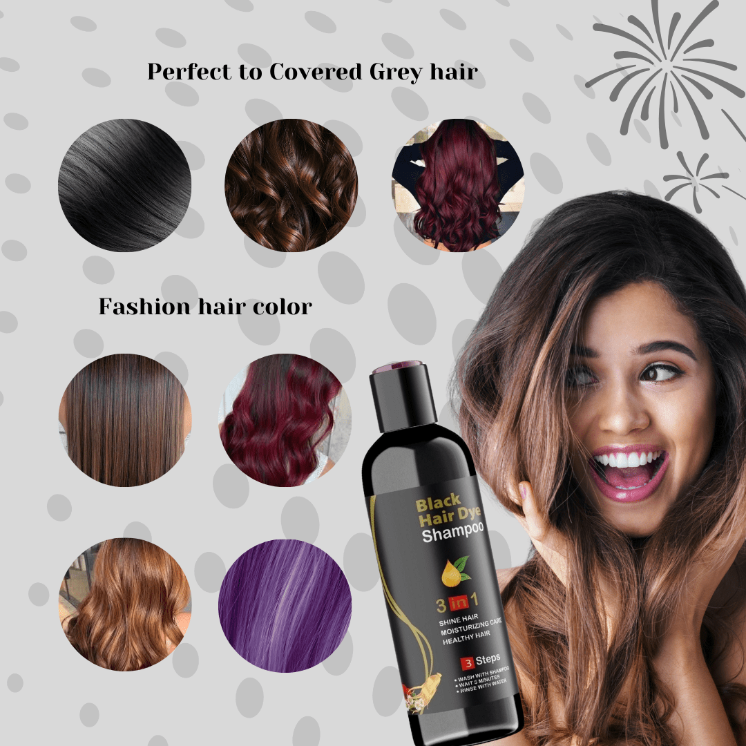 SILKPULSE™️ HAIR DYE SHAMPOO 🌿Pure Herbal Product 🌿-BUY 1 GET 1 FREE🔥