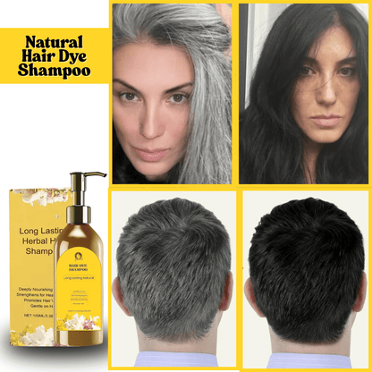 SHO Japanese Herbal Hair Dye Shampoo – Instantly Covers Grays in 5 Minutes! 🔥