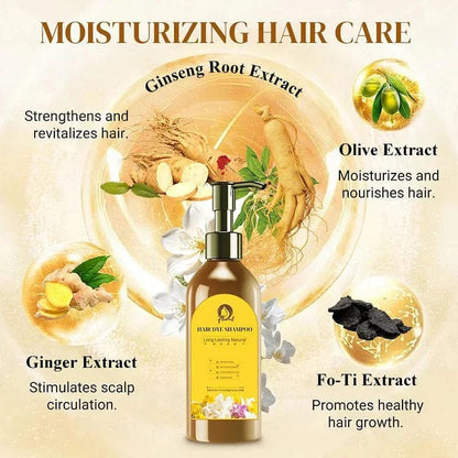 SC SHO Japanese Herbal Hair Dye Shampoo – Instantly Covers Grays in 5 Minutes! 🔥