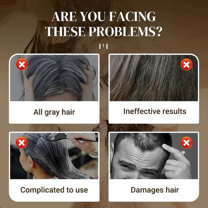 SC SHO Japanese Herbal Hair Dye Shampoo – Instantly Covers Grays in 5 Minutes! 🔥