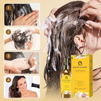 SC SHO Japanese Herbal Hair Dye Shampoo – Instantly Covers Grays in 5 Minutes! 🔥