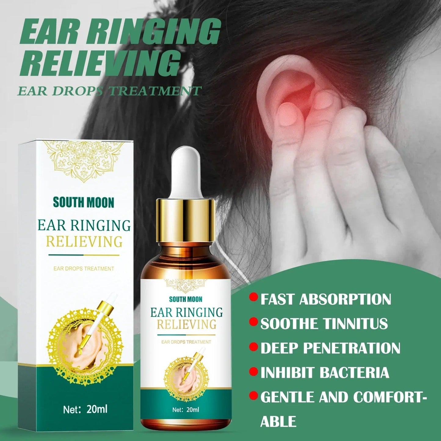 SS Instant Ear Relief Drops - Ayurvedic Formula 👂